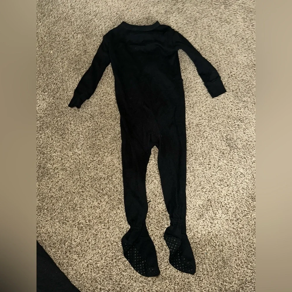 Old Navy Black Skeleton Kids Footie